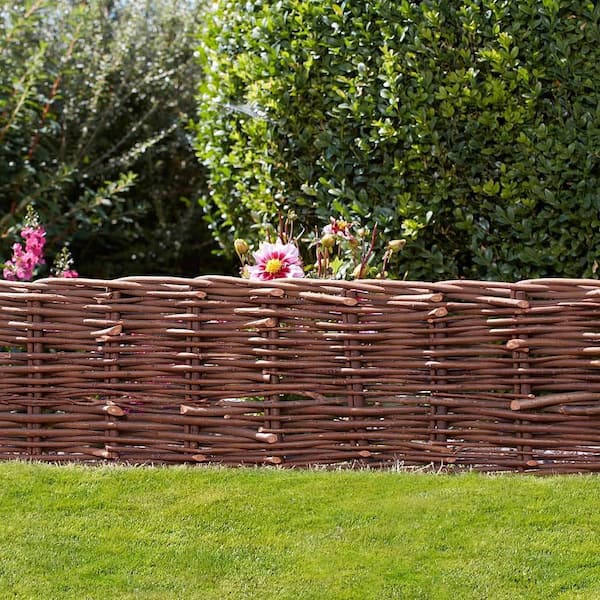 X-Large 72 in. L x 16 in. H Woven Willow Brown Flexible Edging