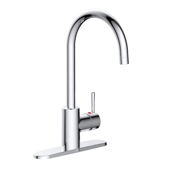 Design House Eastport II Single-Handle Standard Kitchen Faucet in Polished Chrome