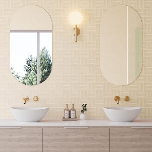 Sahara Ecru 1 in. x 4 in. Linear Matte Porcelain Mosaic Tile (9.69 sq. ft./Case)