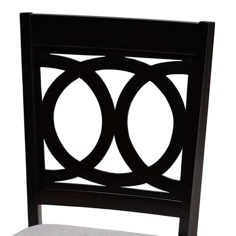 Lenoir Gray Upholstered Wood Dining Chair Set