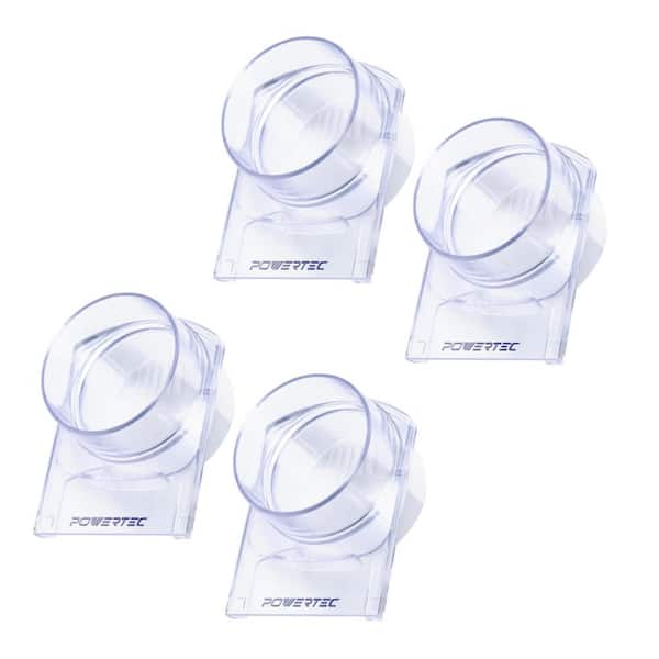 ‎POWERTEC 4 in. Blast Gate ABS Plastic Fitting for Dust Collector, Dust Collection Fittings, Dust Collection Systems (4-Pack)