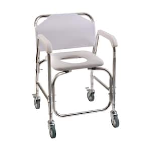 Shower Transport Chair in White