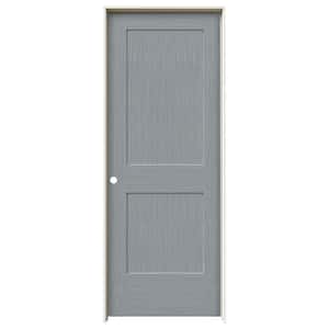 30 in. x 80 in. Monroe Stone Stain Right-Hand Solid Core Molded Composite MDF Single Prehung Interior Door