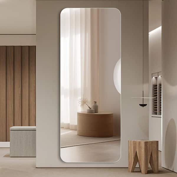 Avex Clear 15 in. W x 60 in. H Rectangular Round Corner Glass Framed Full Length Mirror