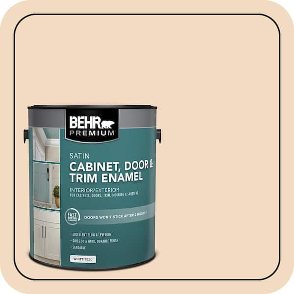 1 gal. #S270-1 Frosted Toffee Satin Enamel Interior/Exterior Cabinet, Door & Trim Paint