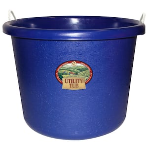 17.5 Gal. Bucket Utility Tub For Maintenance Cleaning Growing and More Cobalt Blue
