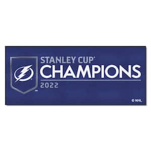 Tampa Bay Lightning Blue 2 ft. x 6 ft. 2022 Stanley Cup Championship Rink Runner Rug