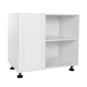 Quick Assemble Modern Style, Shaker White 36 in. Blind Corner Base Kitchen Cabinet (36 in. W x 24 in. D x 34.50 in. H)