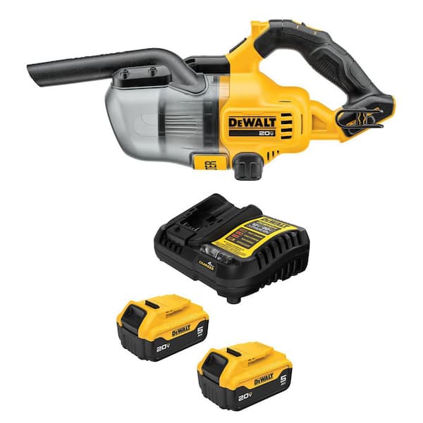 Bagless 20-Volt MAX Lithium-Ion Stick Cordless General Dirt Filter Handheld Vacuum with (2) 5.0 Ah Batteries and Charger