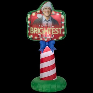 5 ft. Tall Airblown-Outdoor Sign-NLCV Not the Brightest Bulb Sign-MD-WB Inflatable