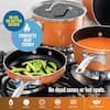 Gotham Steel StackMaster 3-Piece Aluminum Ultra-Nonstick Cast Textured  Ceramic Coating Cookware Set Copper 2908 - Best Buy