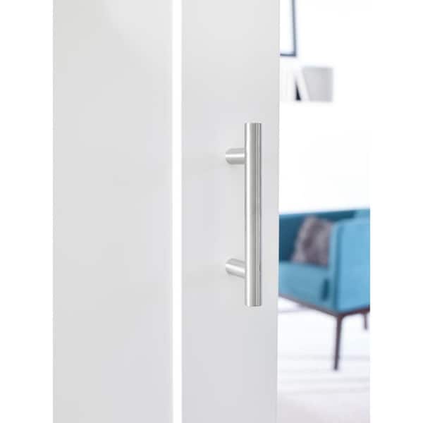 72 in. DesignGlide Satin Nickel Soft-Close Barn Door Sliding Door Hardware Kit 72 in. DesignGlide Satin Nickel Soft-Close Barn Door Sliding Door Hardware Kit