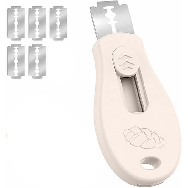 1.65 in Stainless Steel Partial Tang Bread Knives for Bread Baking, Scoring Homemade Bread, and Sourdough, Beige(1-Pack)