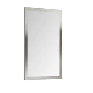 Concordia 17.75 in. W x 33.5 in. H Small Rectangular Other Framed Wall Bathroom Vanity Mirror in Gray Marble