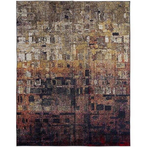 KALATY Autumn Tones 2 ft. 6 in. x 10 ft. Area Rug