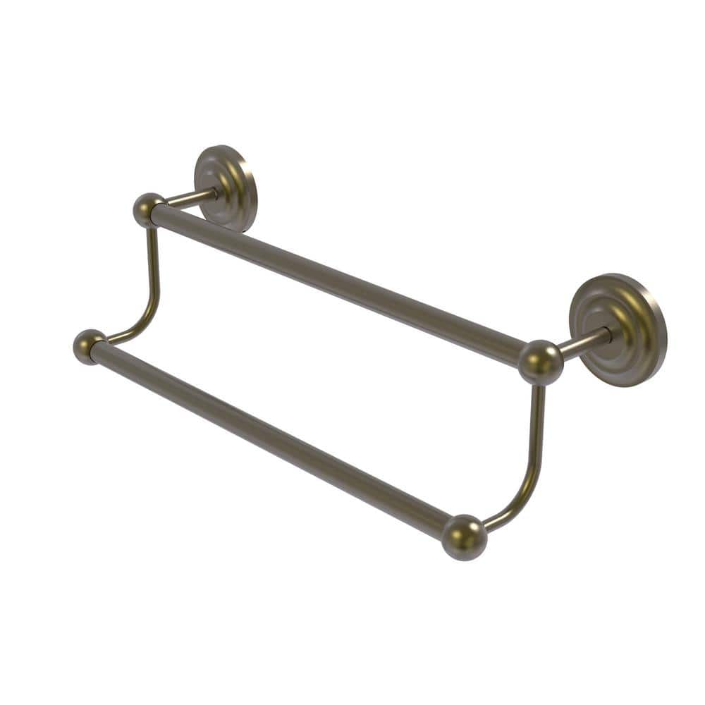 Prestige Que New Collection 30 in. Wall Mounted Double Towel Bar in Antique Brass price history on PriceWatchPro