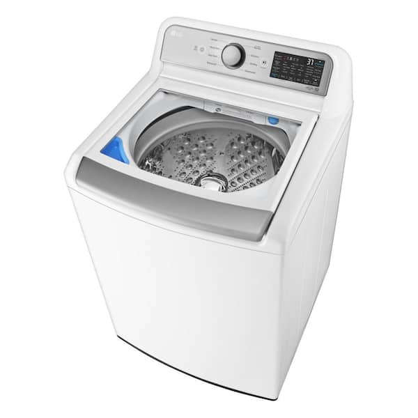WT7150CW in White by LG in Bangor, ME - 5.0 cu. ft. Mega Capacity Top Load  Washer with TurboDrum™ Technology