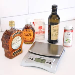 EatSmart Precision Pro Digital Kitchen Scale, Black Chrome 