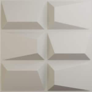19 5/8 in. x 19 5/8 in. Stratford EnduraWall Decorative 3D Wall Panel, Satin Blossom White (12-Pack for 32.04 Sq. Ft.)