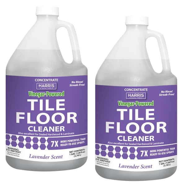 Harris 128 oz. Vinegar-Powered Tile Floor Cleaner with Lavender Scent (2-Pack)