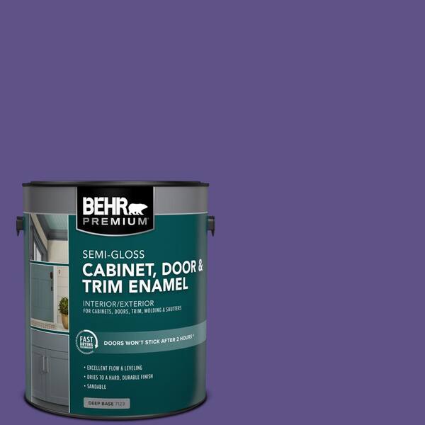 BEHR PREMIUM 1 gal. #P560-7 Kings Court Semi-Gloss Enamel Interior/Exterior Cabinet, Door & Trim Paint