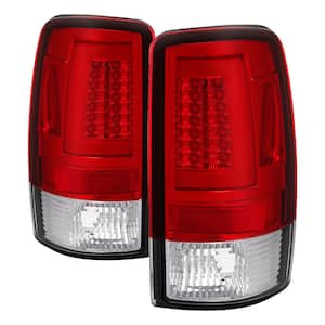 Chevy Suburban/Tahoe 1500/2500 00-06 / GMC Yukon/Yukon XL 00-06 Version 2 Light Bar LED Tail Lights - Red Clear