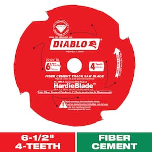 6-1/2 in 4-Tooth James Hardie and Fiber Cement Track Saw Blade