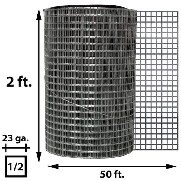 Acorn International Galvanized Steel Hardware Cloth Fencing - 50Ft x 2Ft