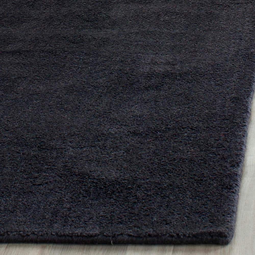Himalaya Black Hand Tufted Wool Runner Rug