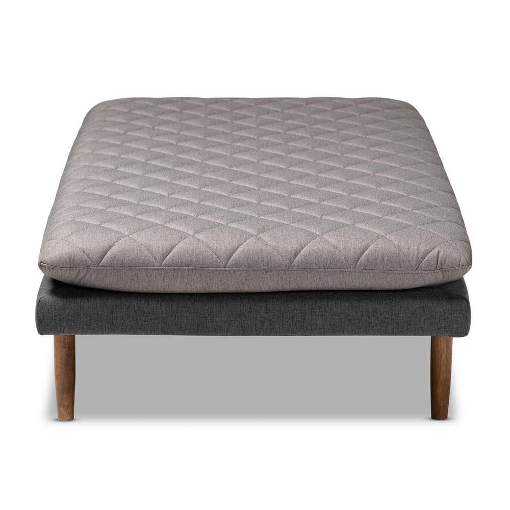Twin Gray Upholstered Wood Frame Daybed with Tufted Cushion