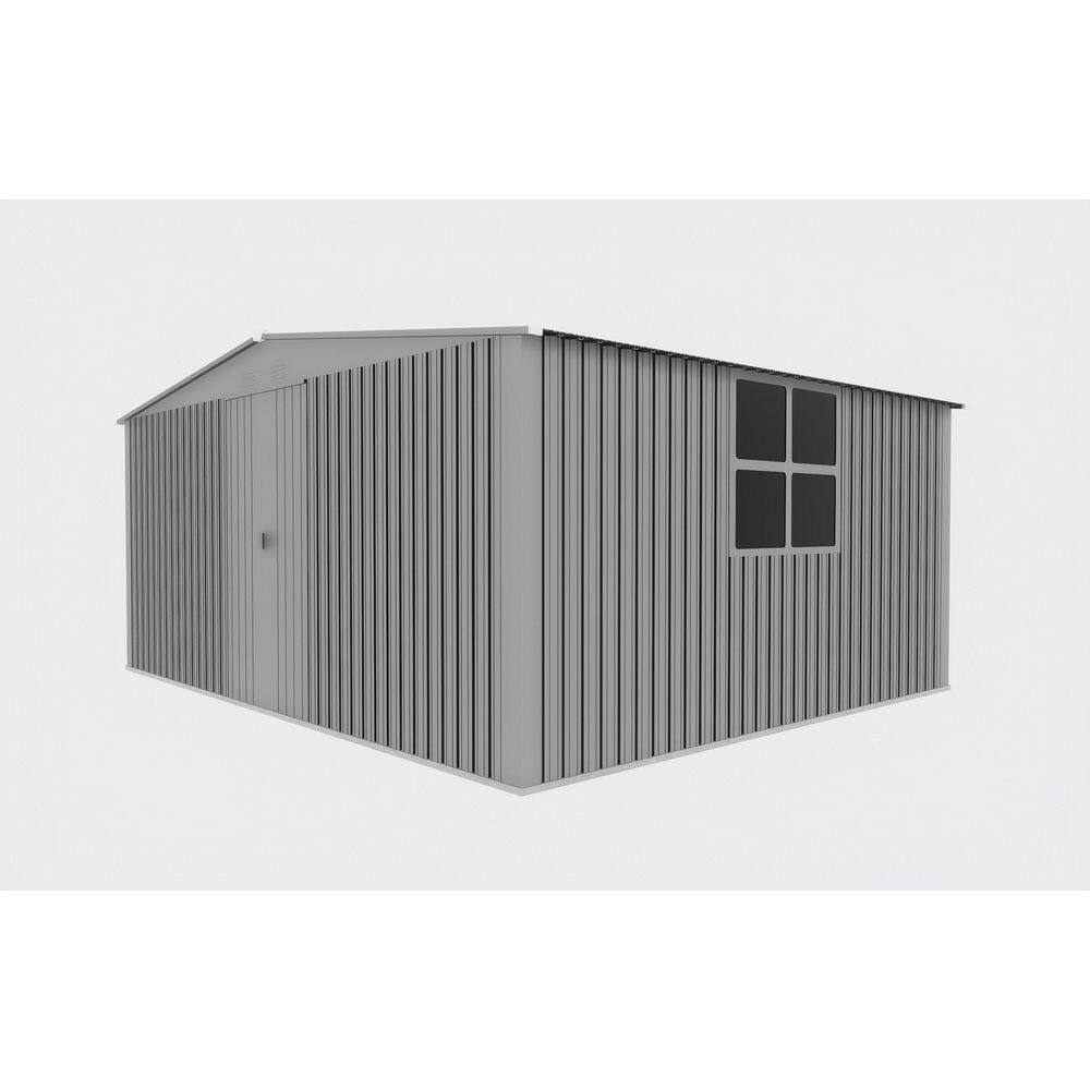 14 ft. W x 12 ft. D Gray Metal Carport, All Weather Outdoor Storage Shed price history on PriceWatchPro