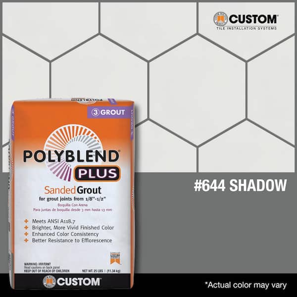 Polyblend Plus #644 Shadow 25 lb. Sanded Grout