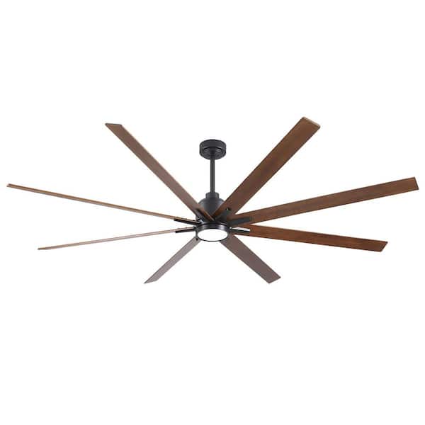 Avex 84 in. Black Standard Ceiling Fan with Remote Control and Dimmable Integrated LED