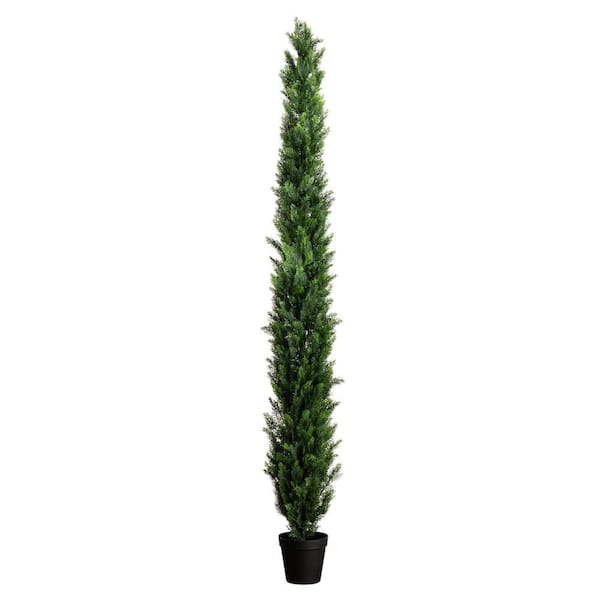 Nearly Natural 10 ft. UV Resistant Artificial Cedar Pine Tree (Indoor/Outdoor)