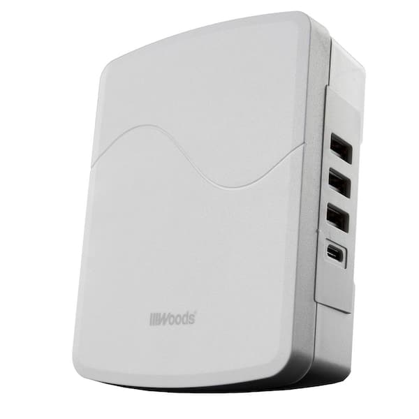 3-Outlet Surge Tap with Phone Cradle