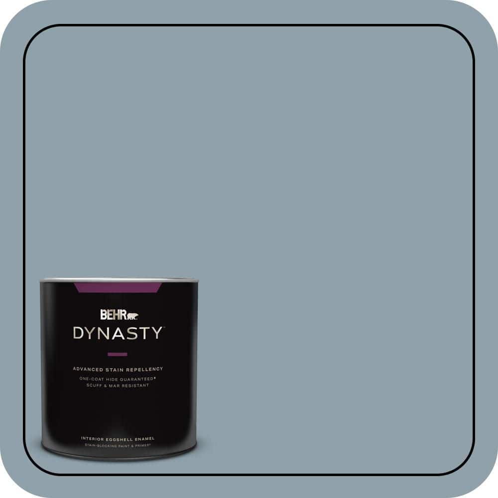 1 qt. #N480-4A Dusty Denim Eggshell Enamel Interior Stain-Blocking Paint and Primer price history on PriceWatchPro