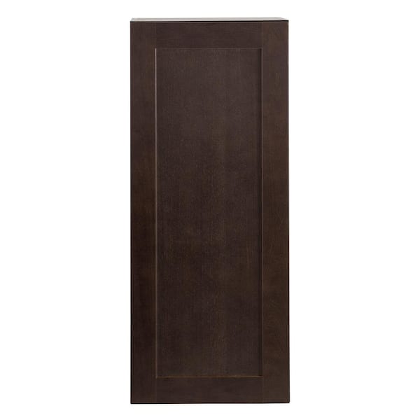 Hampton Bay Edson Shaker Assembled 15x36x12.5 in. Wall Cabinet in Dusk
