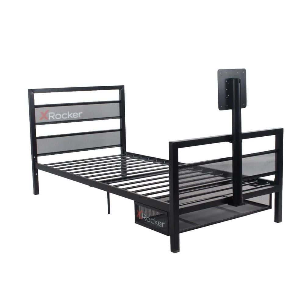 X Rocker Basecamp Gaming Bed With TV Mount, Twin, Black 2111101 - The ...