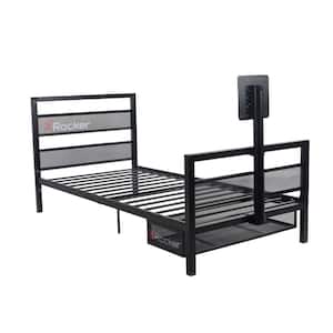 Basecamp Gaming Bed with TV Mount, Twin, Black