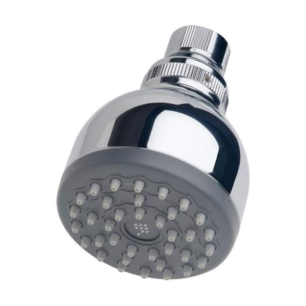 Symmons 1-Spray 2.8 in. Single Wall Mount Low Flow Fixed Shower Head in Polished Chrome
