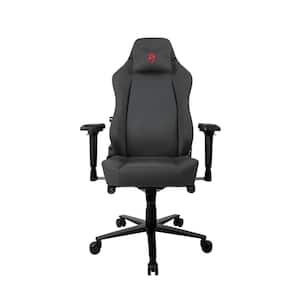 Primo Dark Gray/Red Premium Woven Fabric Gaming/Office Chair with High Backrest Neck Pillow Built-in Lumbar Adjustment