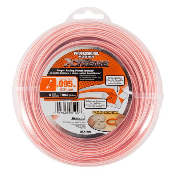Arnold Professional Xtreme 100 ft. 0.095 in. Universal 4 Point Star Trimmer Line with Line Cutting Tool
