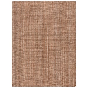 Natural Fiber Beige 8 ft. x 10 ft. Woven Cross Stitch Area Rug