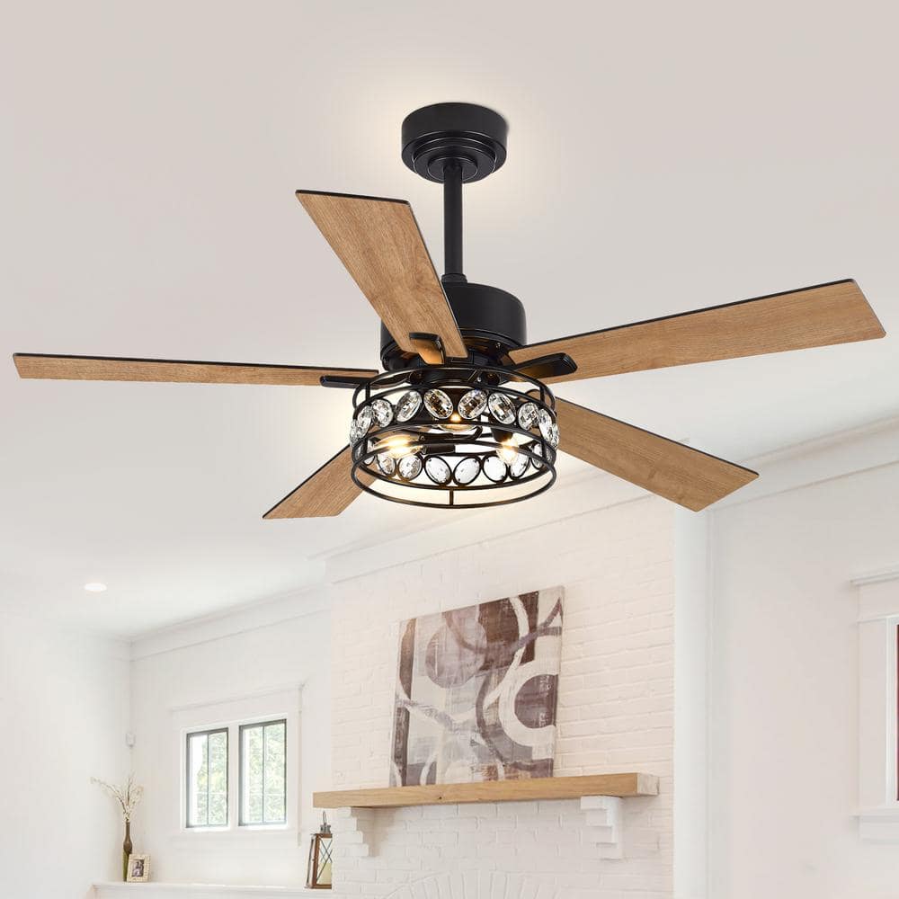 Sky Hog 52 in. Indoor Black Ceiling Fan with Remote and Light Kit ...