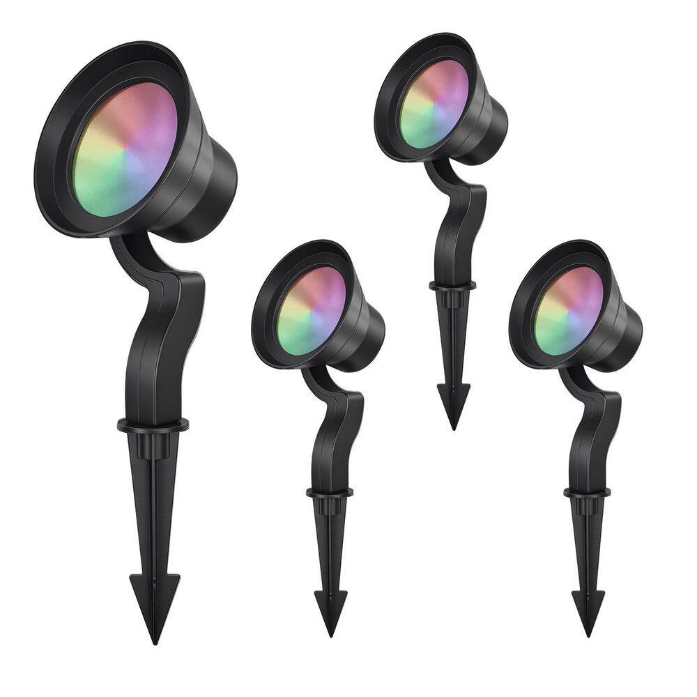 Low Voltage 10-Watt 600 Lumens Bronze Integrated LED RGB Landscape Spotlight with Weather Resistant price history on PriceWatchPro
