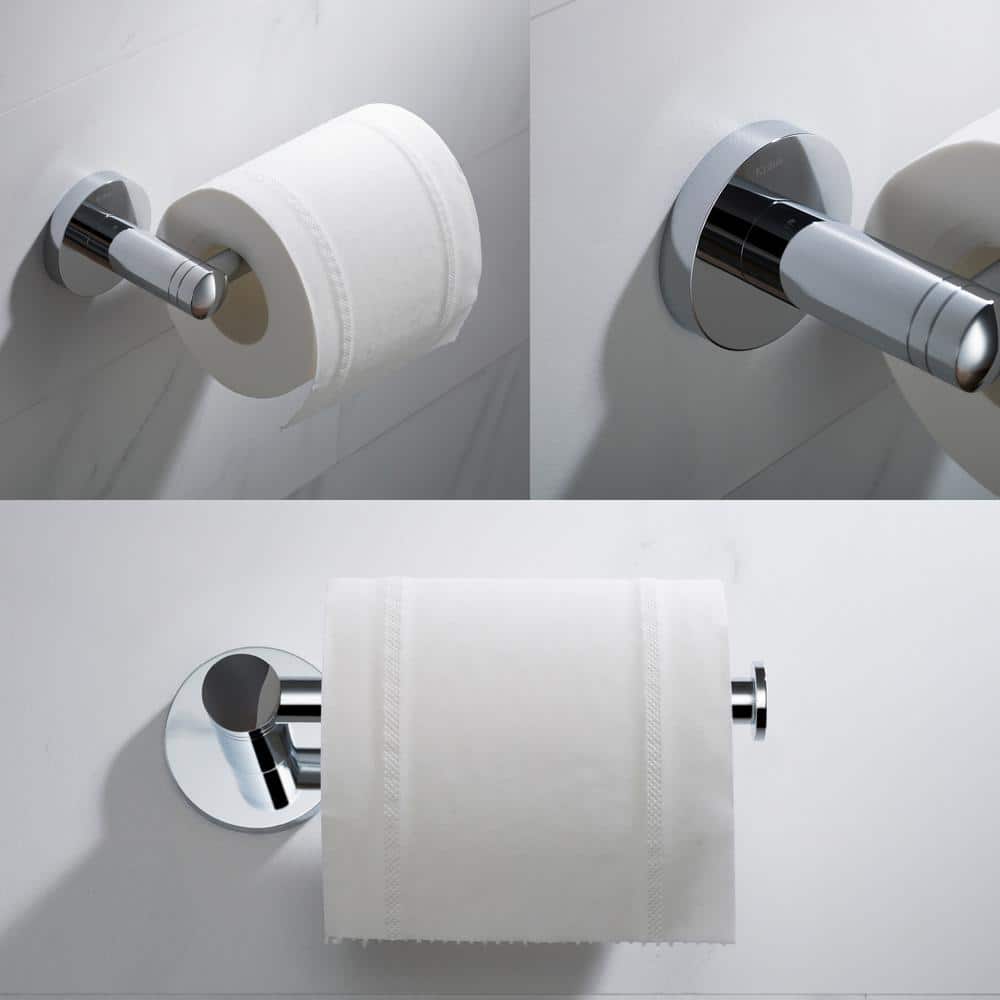 Elie Modern Chrome Wall Mount Toilet Paper Holder