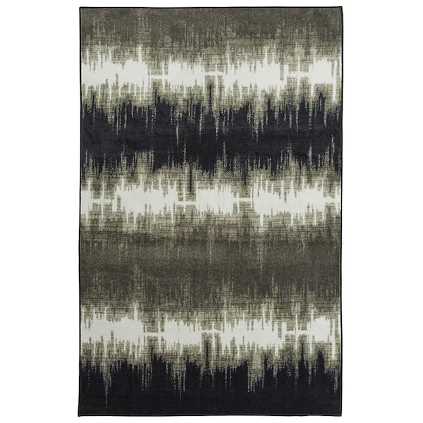 Mohawk Home Echo Charcoal 8 ft. x 10 ft. Abstract Area Rug