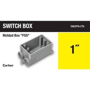 1 in. 1-Gang 18 cu. in. Type-FSS Electrical PVC Box