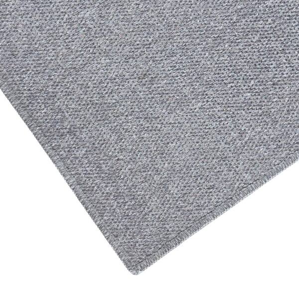 SUSSEXHOME Flower Cotton Gray 2 ft. x 3 ft. Thin Non Slip Indoor