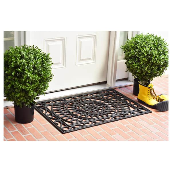 Calloway Mills 900091830 Fleur de Lis Rubber Doormat 18 x 30